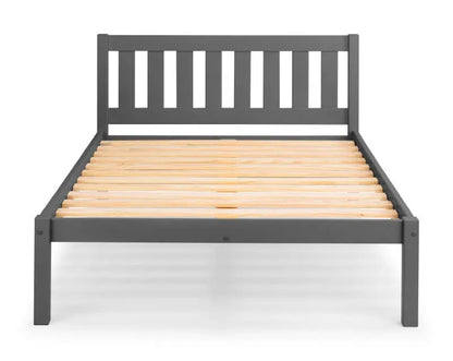 Luna 135cm Double Bed - Anthracite Luxepalace