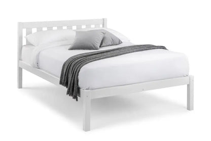 Luna 135cm Double Bed - Surf White Luxepalace