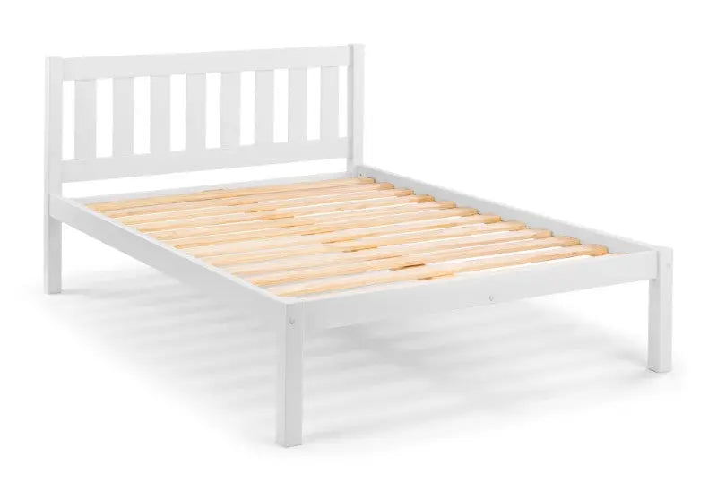 Luna 135cm Double Bed - Surf White Luxepalace