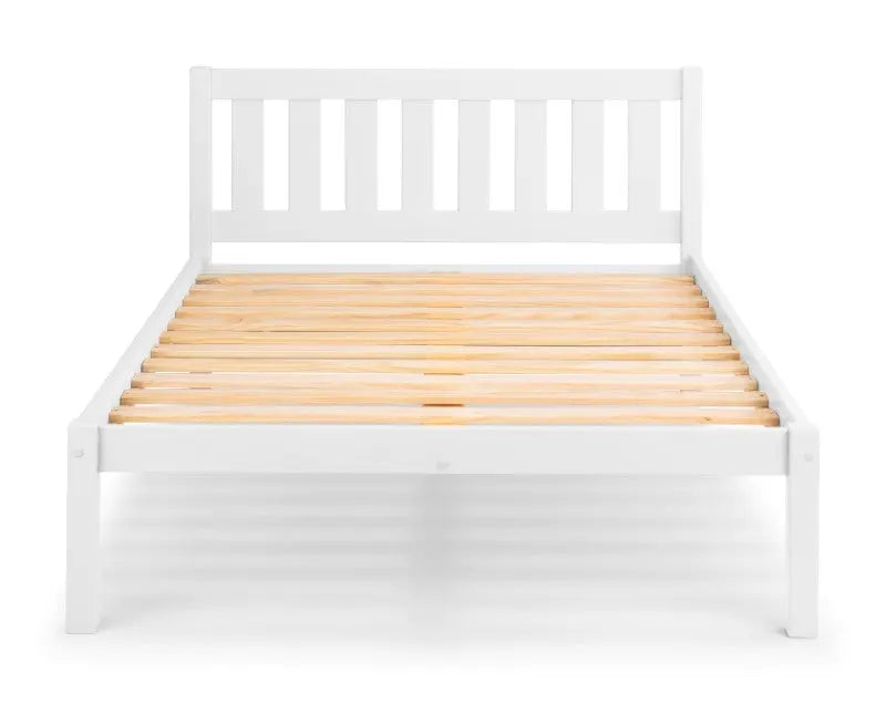 Luna 135cm Double Bed - Surf White Luxepalace