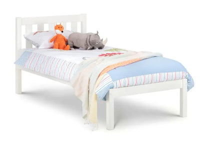 Luna 90cm Single Bed - Surf White Luxepalace