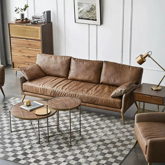 Luna Three Seaters Sofa, Three Seater Corner Sofa, Real Leather Luxepalace.co.uk