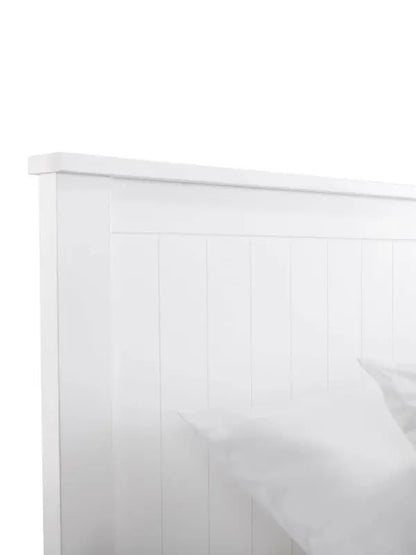 Maine 135cm Double Bed - Surf White Luxepalace