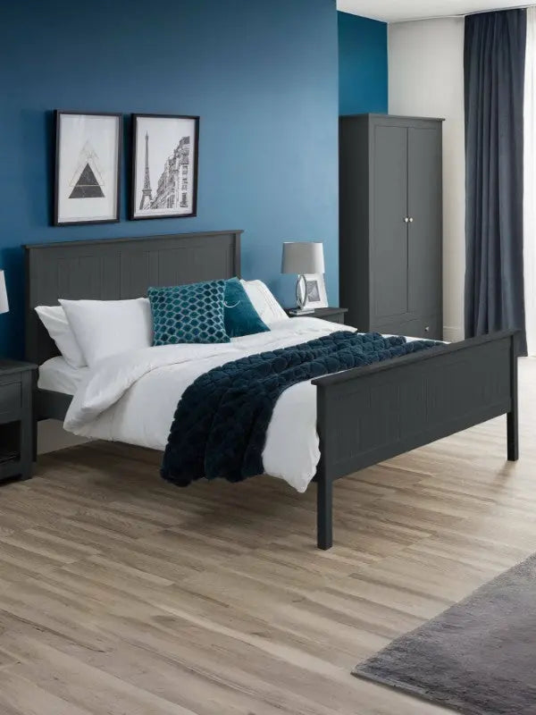 Maine 150cm King Bed - Anthracite Luxepalace