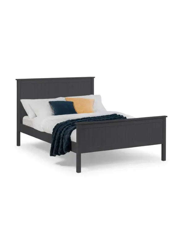 Maine 150cm King Bed - Anthracite Luxepalace