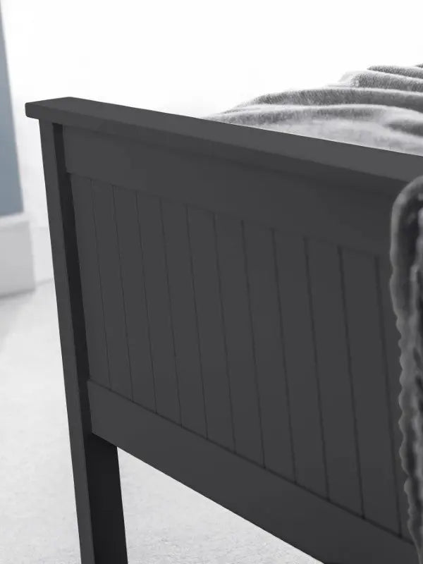 Maine 150cm King Bed - Anthracite Luxepalace
