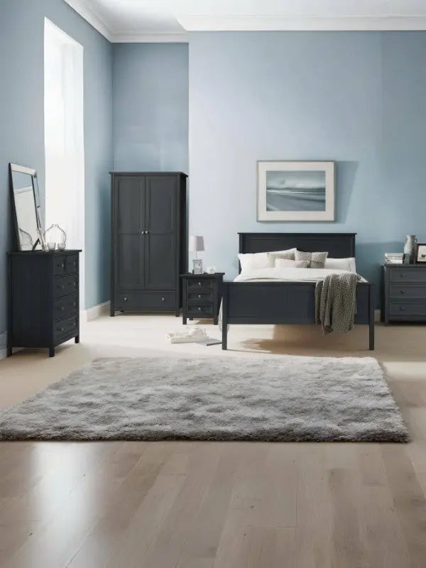 Maine 150cm King Bed - Anthracite Luxepalace