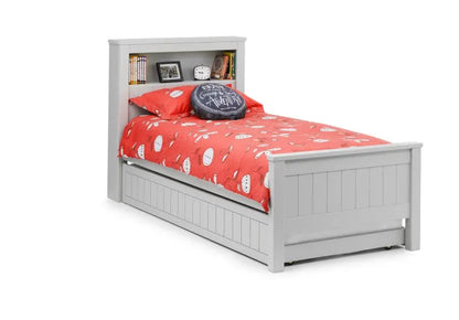 Maine Bookcase 90cm Single Bed - Dove Grey Luxepalace