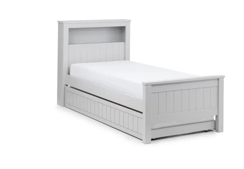 Maine Bookcase 90cm Single Bed - Dove Grey Luxepalace