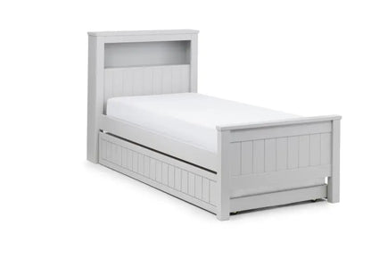 Maine Bookcase 90cm Single Bed - Dove Grey Luxepalace