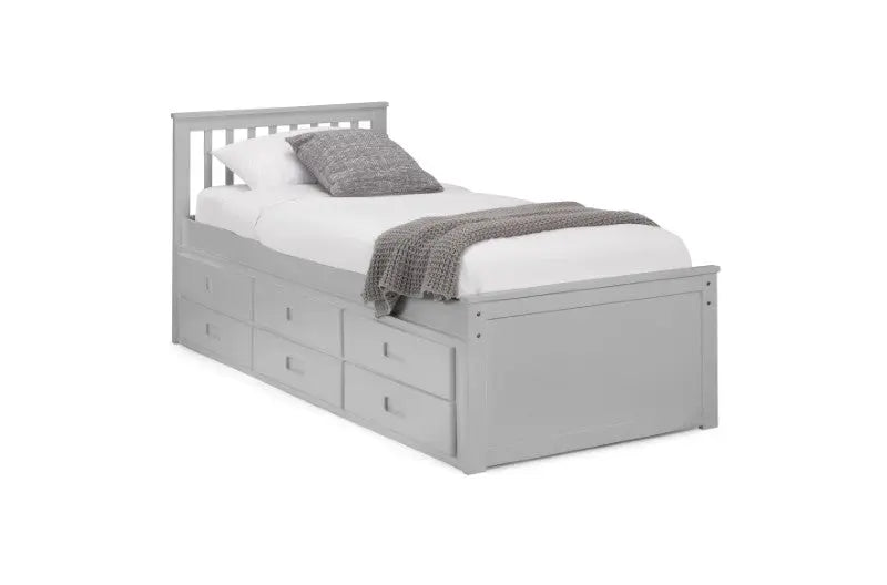 Maisie Bed With Underbed And Drawers - Dove Grey Luxepalace