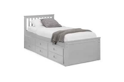 Maisie Bed With Underbed And Drawers - Dove Grey Luxepalace