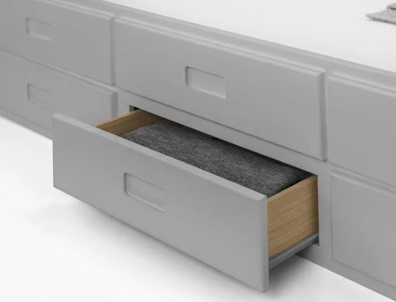 Maisie Bed With Underbed And Drawers - Dove Grey Luxepalace