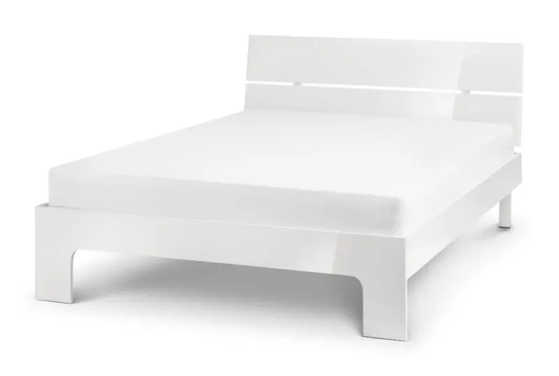 Manhattan 135cm Double Bed - White Luxepalace