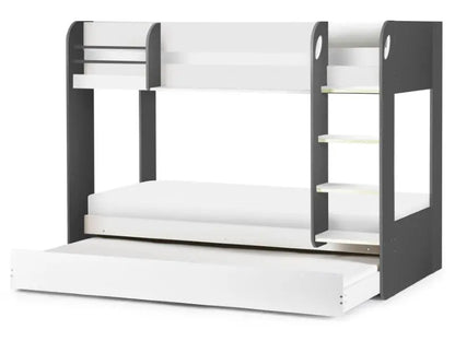 Mars Bunk & Underbed Charcoal & White Luxepalace