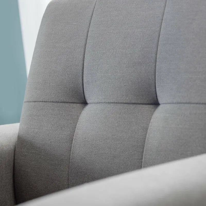 Monza 2 Seater Compact Retro Sofa - Grey Luxepalace