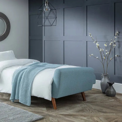 Monza Fabric Sofa Bed - Blue Luxepalace