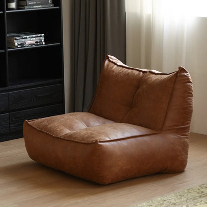 Nalany Lazybag style Bean Bag, Leathaire Luxepalace.co.uk