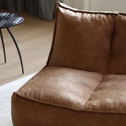 Nalany Lazybag style Bean Bag, Leathaire Luxepalace.co.uk