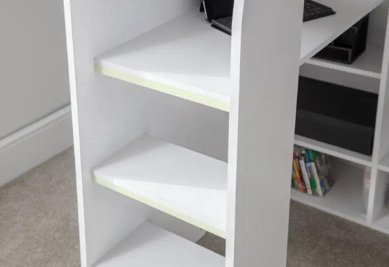 Nebula Gaming Bed With Desk White Luxepalace