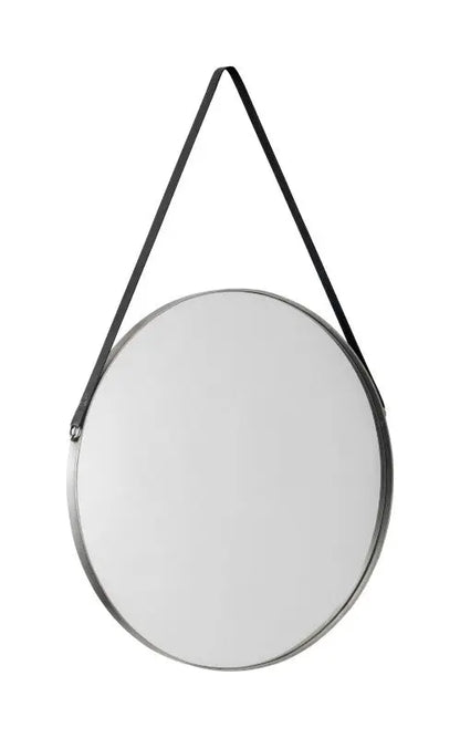Opera Round Pewter Mirror Luxepalace