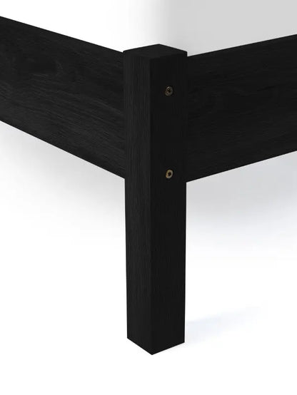 Padstow Rattan 150Cm King Bed - Black Luxepalace