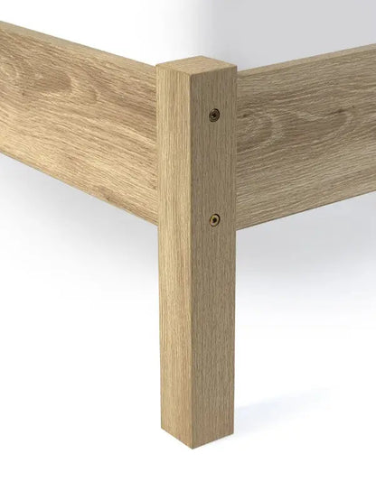 Padstow Rattan 150Cm King Bed - Oak Luxepalace