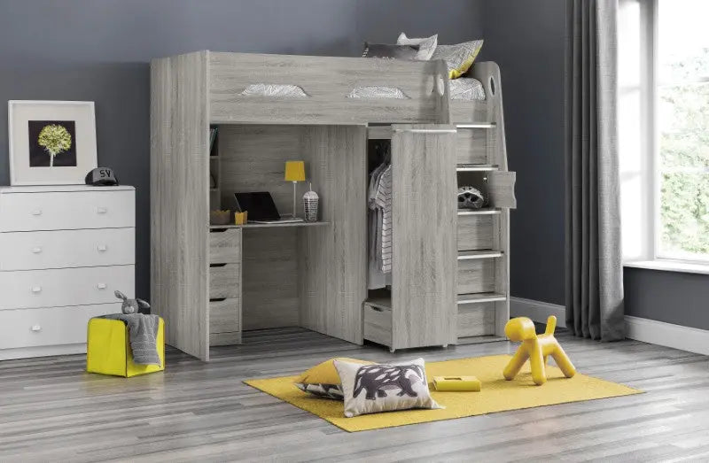 Pegasus Highsleeper Grey Oak Luxepalace