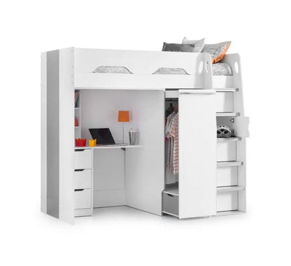 Pegasus Highsleeper White / Silver Luxepalace