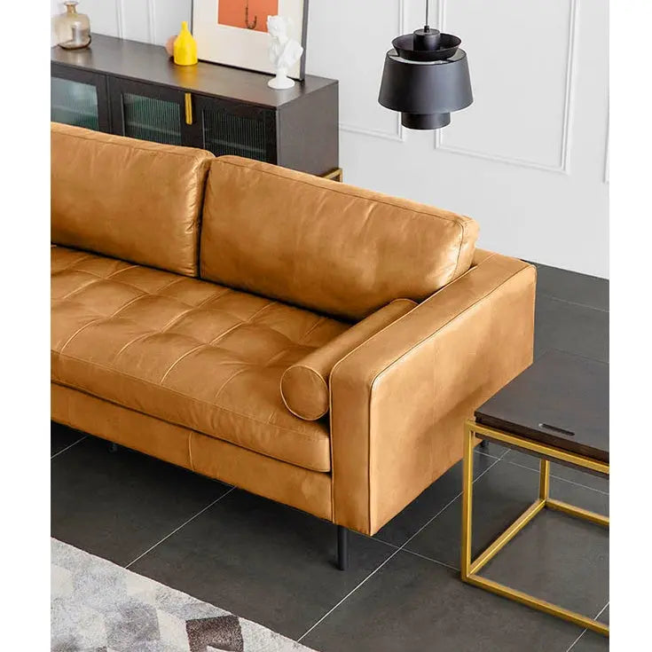 Porto Two Seater Sofa, Real Leather Luxepalace.co.uk