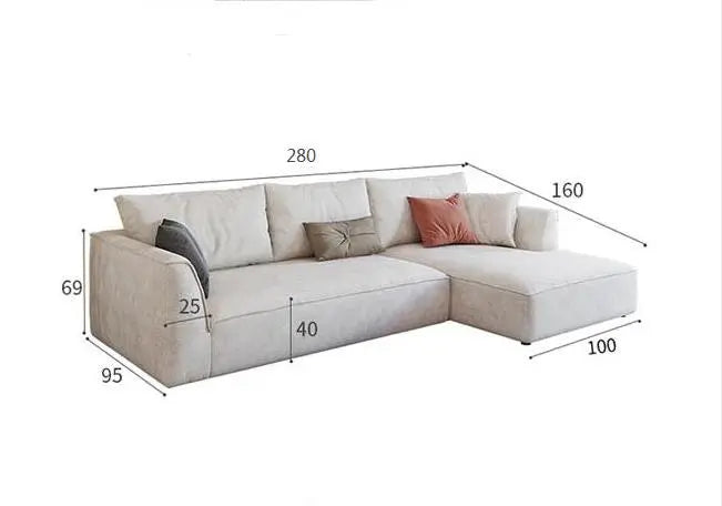 R77 Dexter Two Seater Corner Sofa, Leathaire Luxepalace.co.uk
