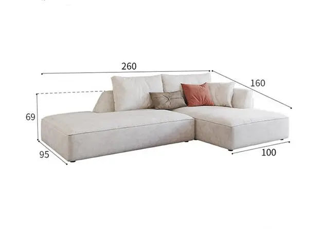 R77 Dexter Two Seater Corner Sofa, Leathaire Luxepalace.co.uk