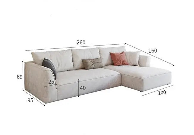 R77 Dexter Two Seater Corner Sofa, Leathaire Luxepalace.co.uk