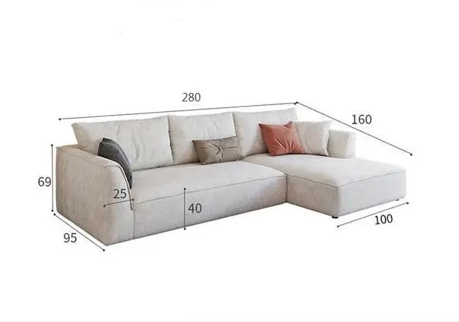 R77 Dexter Two Seater Corner Sofa, Leathaire Luxepalace.co.uk