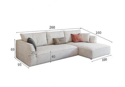 R77 Dexter Two Seater Corner Sofa, Leathaire Luxepalace.co.uk