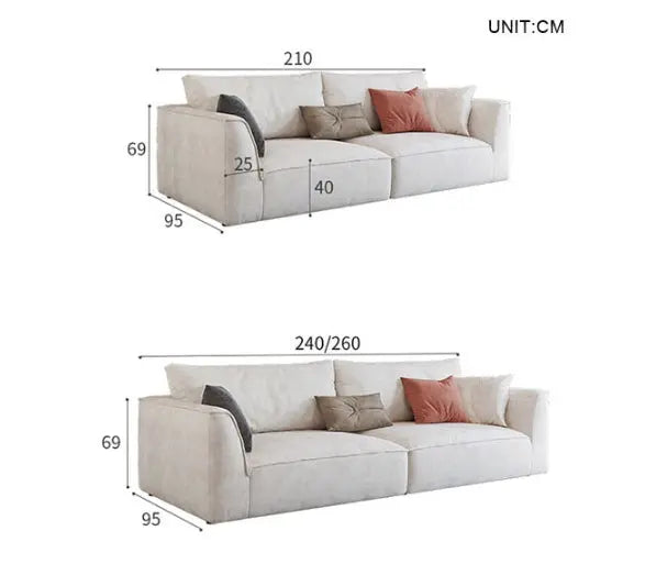R77 Dexter Two Seater Corner Sofa, Leathaire Luxepalace.co.uk