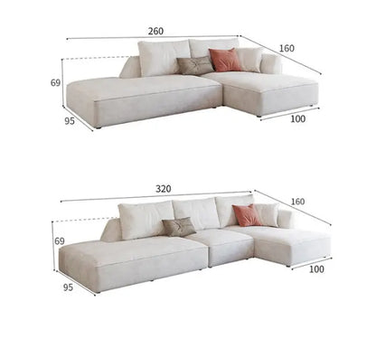R77 Dexter Two Seater Corner Sofa, Leathaire Luxepalace.co.uk