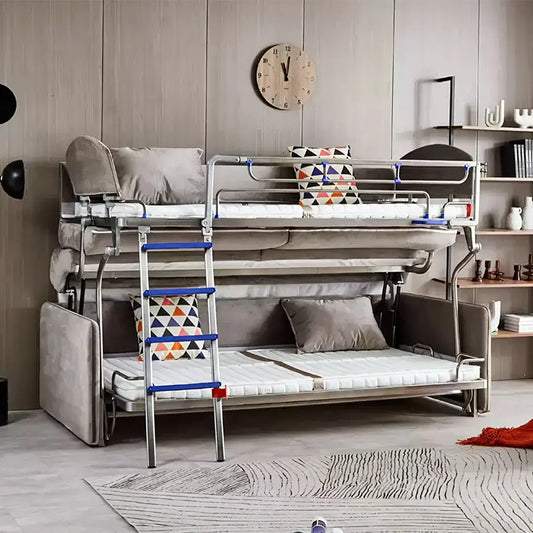 Ramos Two Seater, Three Seater Bunk Bed, Flannelette Luxepalace.co.uk