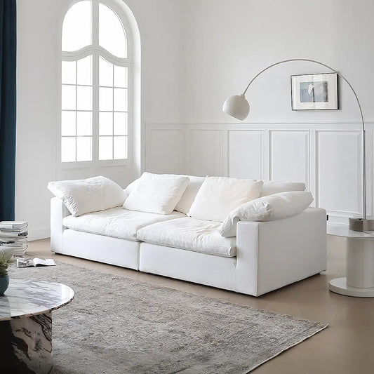 Ransom Two Seater Sofa, Linen Luxepalace.co.uk