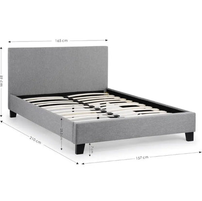 Rialto 150cm King Bed  Light Grey Luxepalace