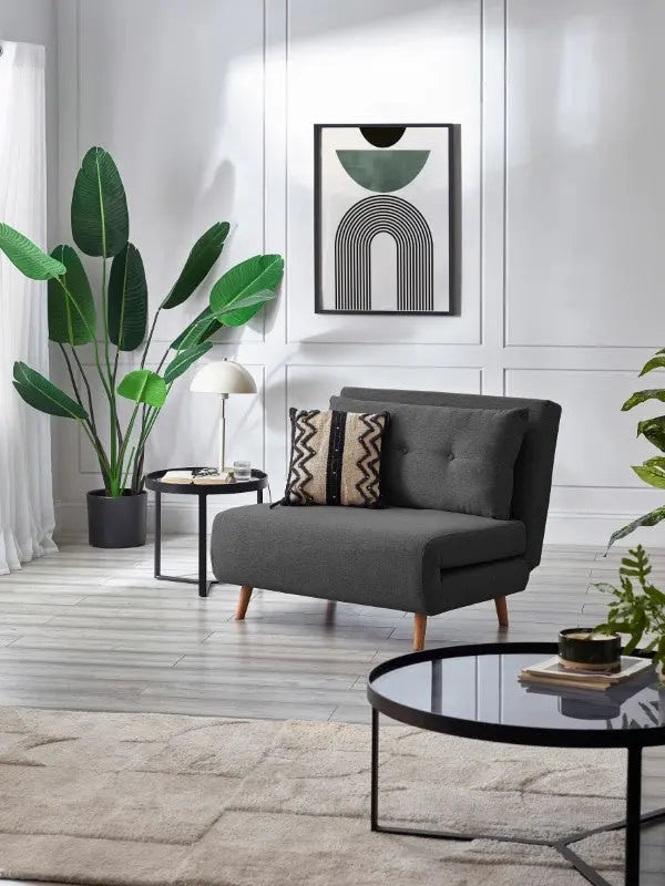 Rowan Single Sofabed - Mid Grey Luxepalace
