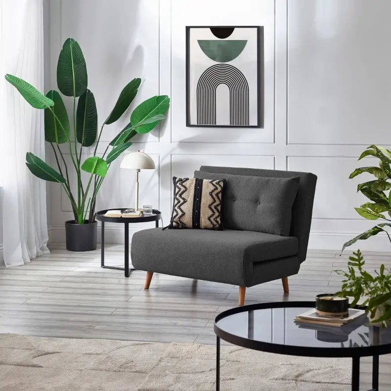 Rowan Single Sofabed - Mid Grey Luxepalace