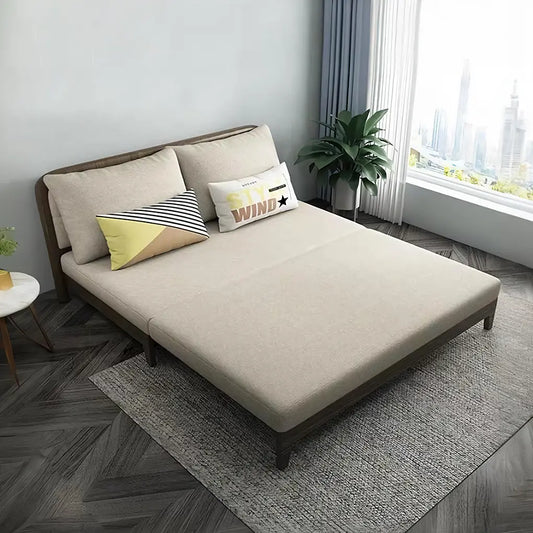 SB132 Two Seater Sofa Bed, Wood Luxepalace.co.uk