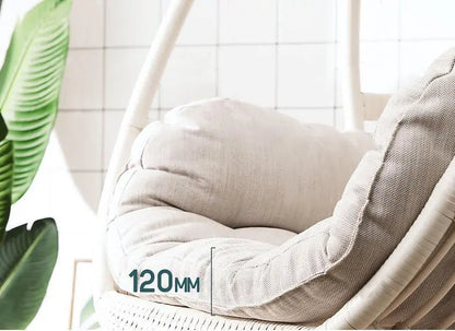 SU1240 Hammock Swing Chair, Indoor/ Outdoor Furniture, White Rattan Luxepalace.co.uk