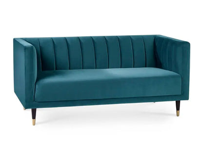 Salma Scalloped Back 2 Seater - Teal Luxepalace