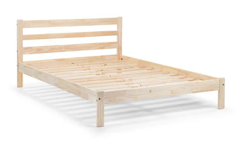 Sami 135cm Double Bed - Unfinished Pine Luxepalace