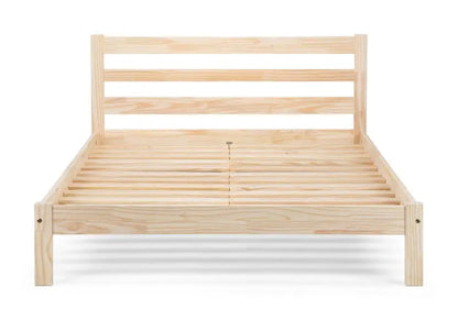Sami 135cm Double Bed - Unfinished Pine Luxepalace