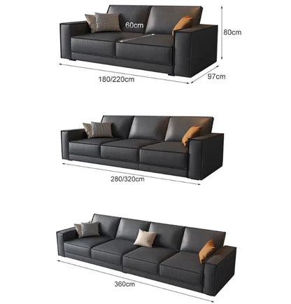 Slan Two Seater Sofa, Three Seater Sofa - Black Luxepalace.co.uk