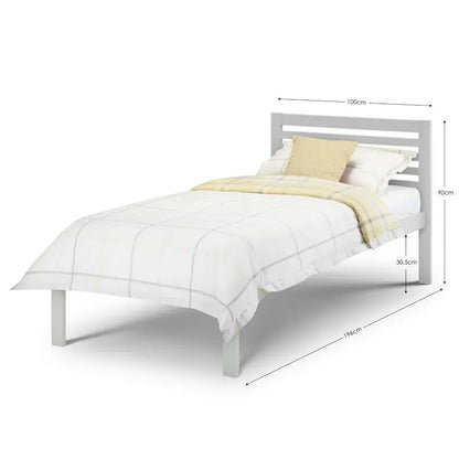 Slocum 90cm Bed Light Grey Luxepalace