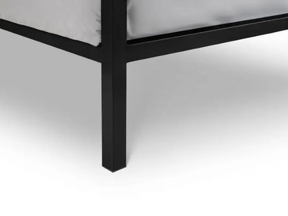 Soto Metal Bed 90cm - Satin Black Luxepalace